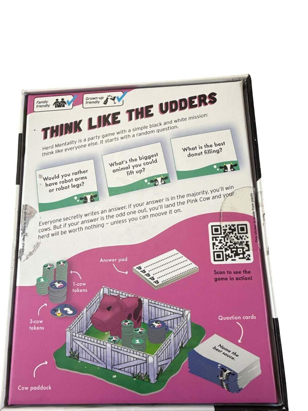 Big Potato Games Herd Mentality Party Game with 20 Bonus Questions - Picture 2 of 3